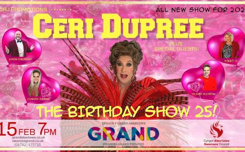 Poster for Ceri Dupree - The Birthday Show 25!